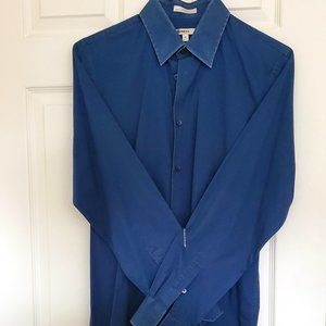 Blue Express Mens Button Shirt Size M